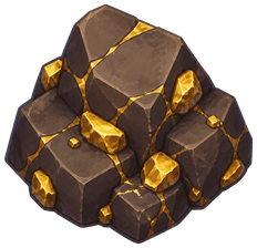 Gold found on an island